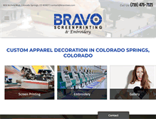 Tablet Screenshot of bravotees.com